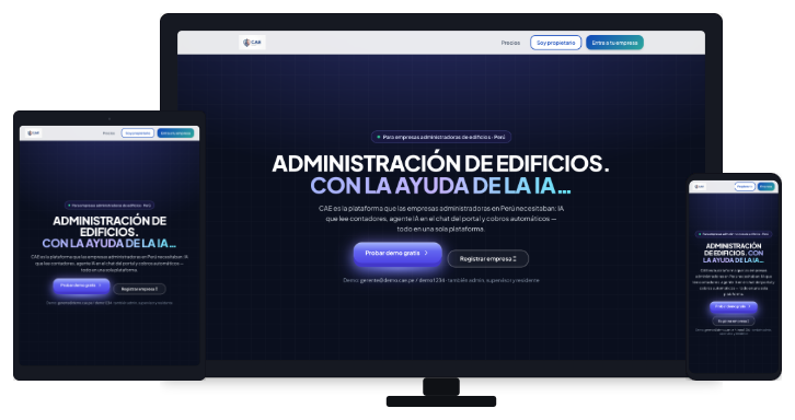 CAE - ERP de edificios con IA para empresas administradoras