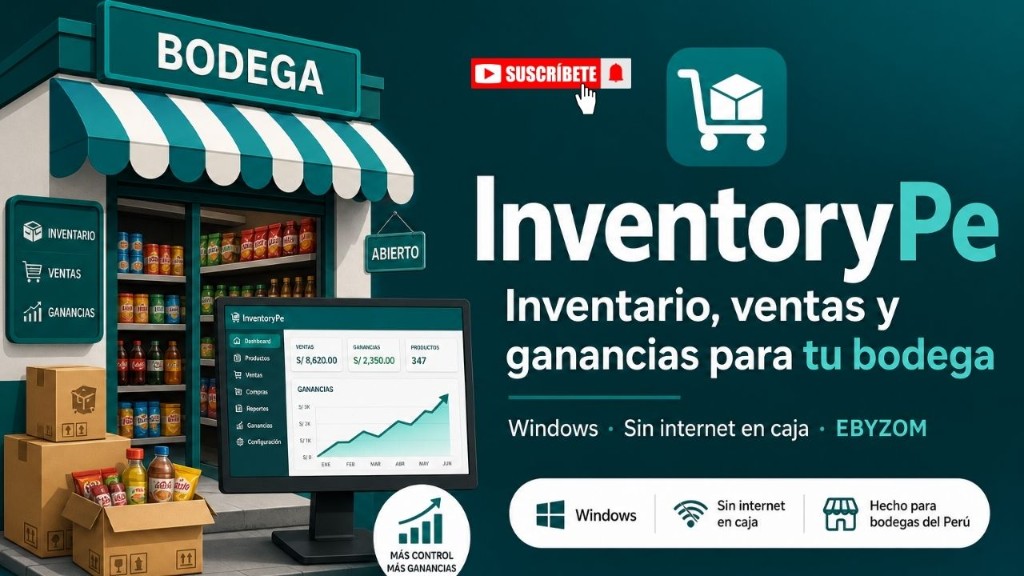 InventoryPe - inventario y caja para bodegas en Windows